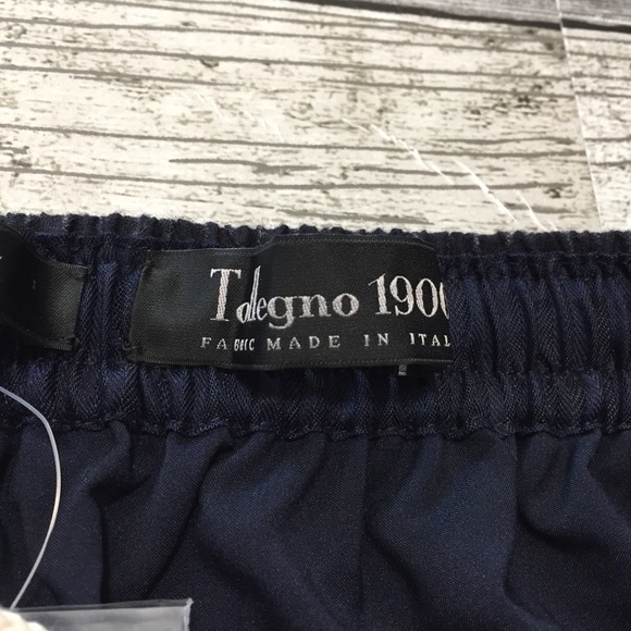 J crew tollegno 1900 wool stripe pants women’s 4 (Inseam 28) navy drawstring - Picture 10 of 13